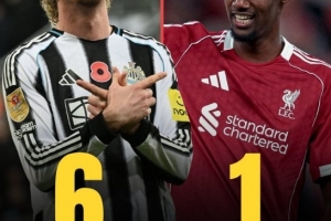 伊萨克加盟利物浦后仅1球入账，替代者沃尔特马德为纽卡已打进6球